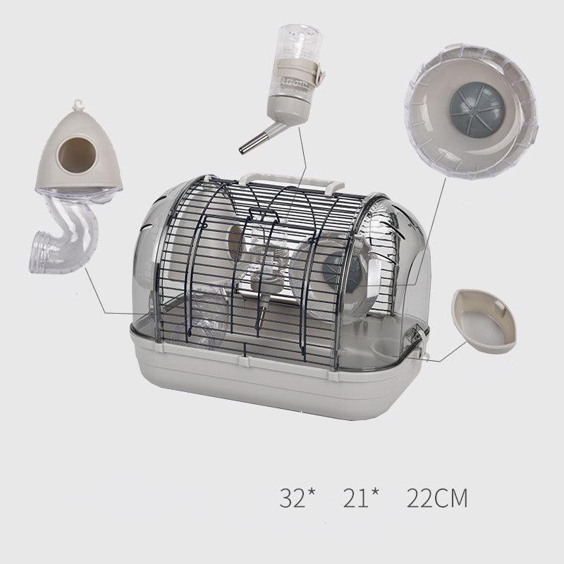 Japanese Elegance: Transparent Base Luxury Hamster Cage